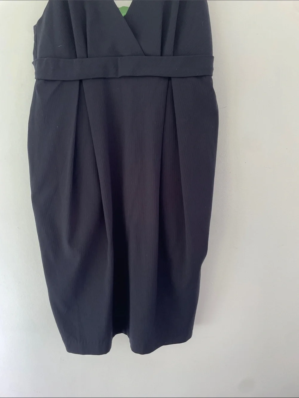 Tulle Navy Blue V-Neck Sleeveless Sheath Dress Medium